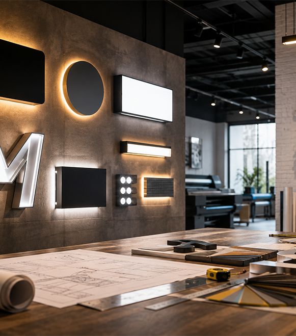 MAK12 Advertising signage and branding work in Oman